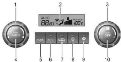 HYUNDAI Matrix (2007) - Heating and Cooling Controls - 1