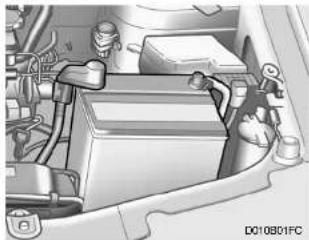 HYUNDAI Matrix (2007) - CHECKING THE BATTERY - 1