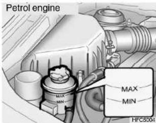 HYUNDAI Matrix (2007) - POWER STEERING FLUID LEVEL - 1