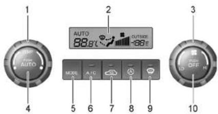 HYUNDAI Matrix (2007) - Heating and Cooling Controls - 2