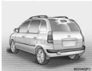 HYUNDAI Matrix (2006) - FEU STOP ARRIERE MONTE EN HAUTEUR - 1