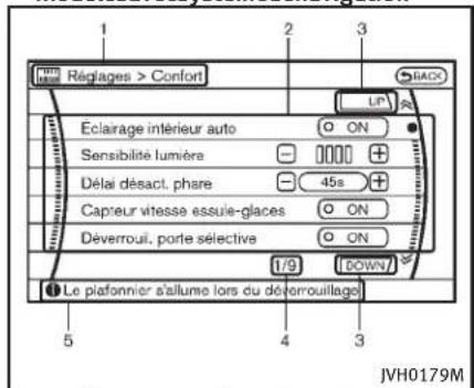 INFINITI Q60 Coupe (2014) - Réglages: - 2