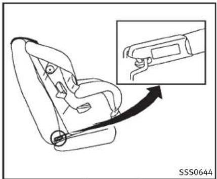 INFINITI Q60 Coupe (2014) - Pointsd'ancrageinférieursdudis- positifderetenuepourenfants LATCH - 1
