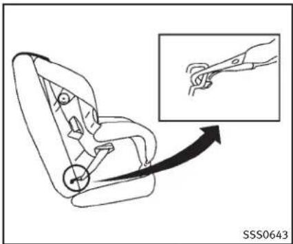 INFINITI Q60 Coupe (2014) - Positiondel'ancrageinférieur LATCH - 1