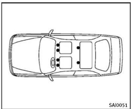 INFINITI Q70 (2013) - Crochetdepositionnementdetapis - 1