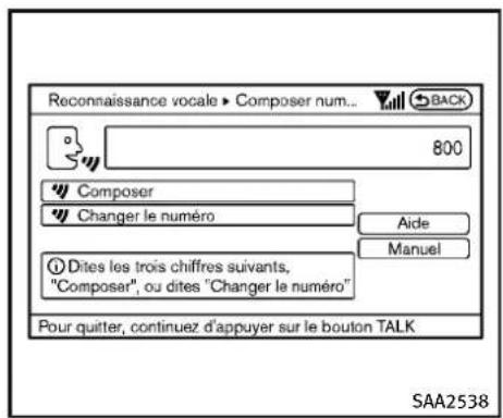 INFINITI Q70 (2013) - Exemplesdecommandesvocales - 5