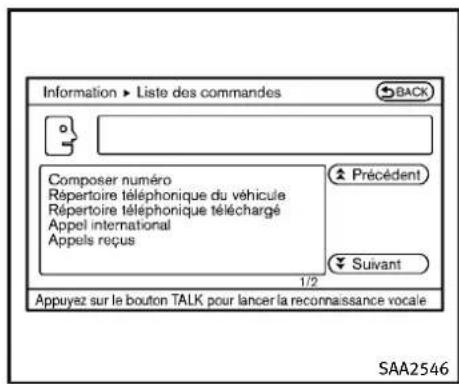 INFINITI Q70 (2013) - Afficherlalistedescommandes - 3