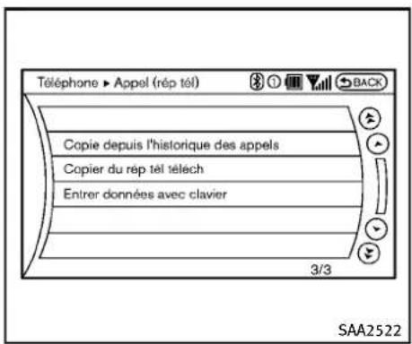 INFINITI Q70 (2013) - APPEL(réptél) - 2
