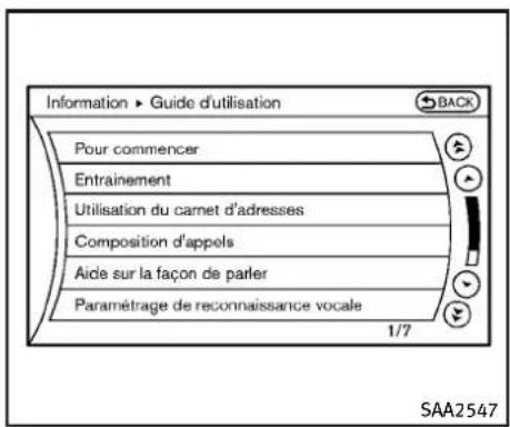INFINITI Q70 (2013) - Listedescommandes - 1