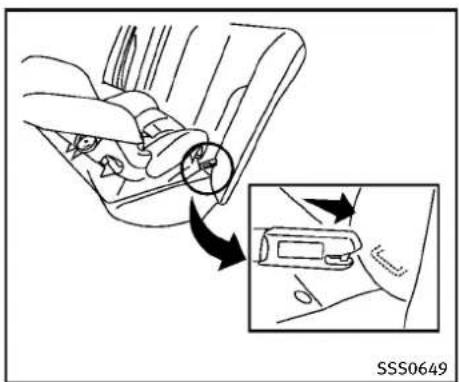 INFINITI Q70 (2013) - INSTALLATIOND'UNDISPOSITIFDE RETENUEPOURENFANTSORIENTÉ VERSL'ARRIÈREAVECSYSTÈME LATCH - 2