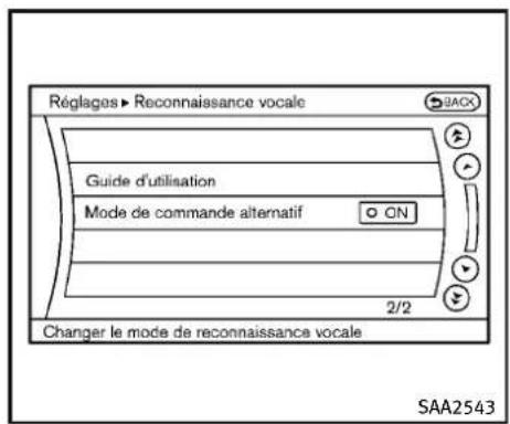 INFINITI Q70 (2013) - Activationdumodedecommande alternatif - 1
