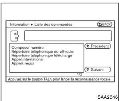 INFINITI Q70 (2012) - Afficherlalistedescommandes - 3