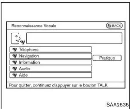 INFINITI Q70 (2012) - Exemplesdecommandesvocales - 2
