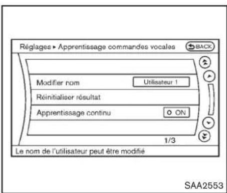 INFINITI Q70 (2012) - Enregistrementdelavoixdel'utilisateur danslesystème: - 4