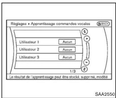 INFINITI Q70 (2012) - Enregistrementdelavoixdel'utilisateur danslesystème: - 1