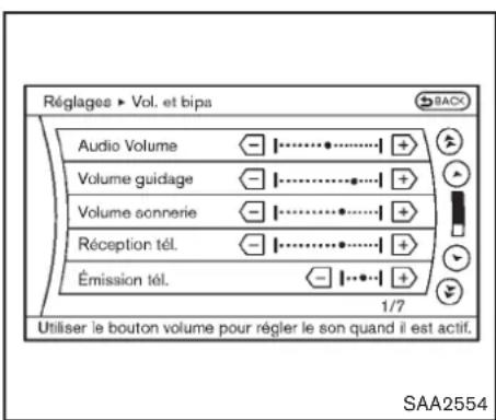 INFINITI Q70 (2012) - RéglagesBluetooth ^MD (modèles avecsystèmedenavigation) - 1