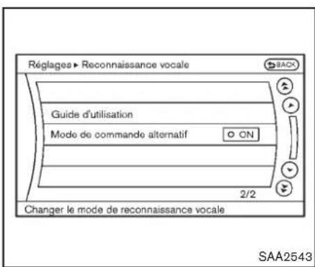 INFINITI Q70 (2012) - Activationdumodedecommande alternatif - 1