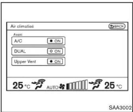 INFINITI Q70 (2012) - Réglagedudébitd'air: - 1