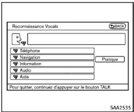 INFINITI QX50 (2013) - Exemplesdecommandesvocales - 2