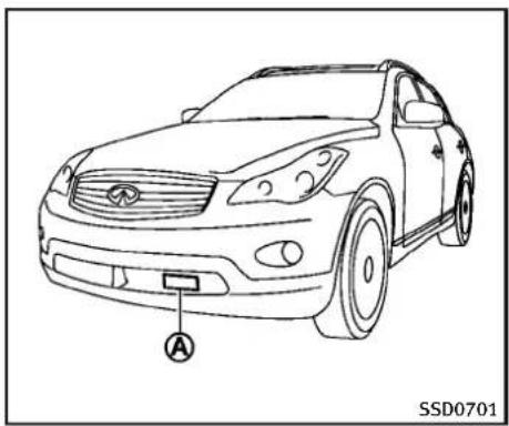 INFINITI QX50 (2013) - MODEDECONTRÔLEDEDISTANCE D'UNVÉHICULEÀL'AUTRE - 1