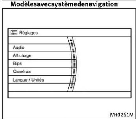 INFINITI QX50 (2013) - COMMENTUTILISERLEBOUTON SETTING - 1