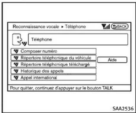 INFINITI QX50 (2013) - Exemplesdecommandesvocales - 3