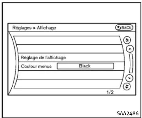 INFINITI QX50 (2013) - RéglagesAidedeConduite(sile véhiculeenestéquipé) - 1