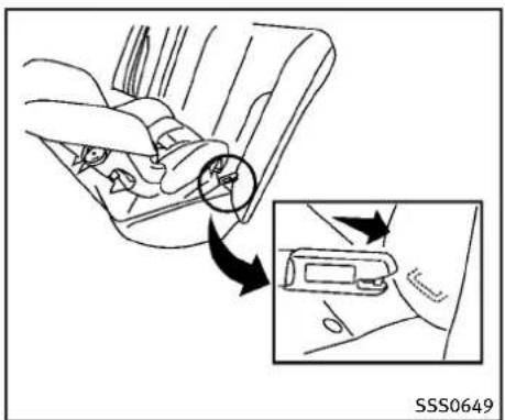 INFINITI QX50 (2013) - INSTALLATIOND'UNDISPOSITIFDE RETENUEPOURENFANTSORIENTÉ VERSL'ARRIÈREAVECSYSTÈME LATCH - 2