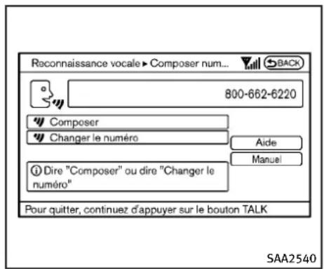 INFINITI QX50 (2013) - Exemplesdecommandesvocales - 7