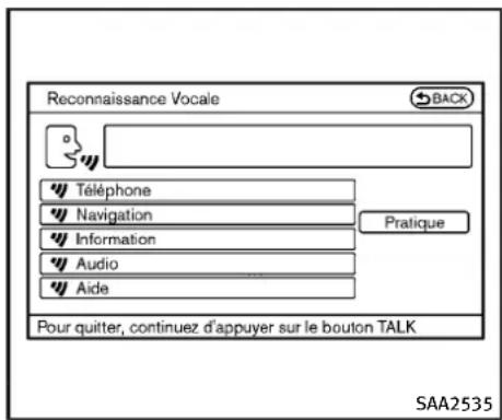 INFINITI QX50 (2013) - Dicterdescommandesvocales - 1