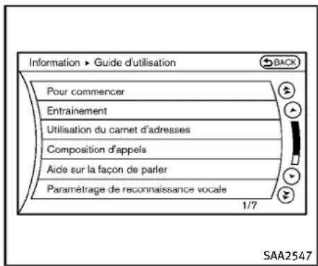 INFINITI QX50 (2013) - Listedescommandes - 1