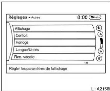 INFINITI QX60 (2013) - RéglagesdusystèmeECODRIVE (selonl'équipementduvéhicule) - 1