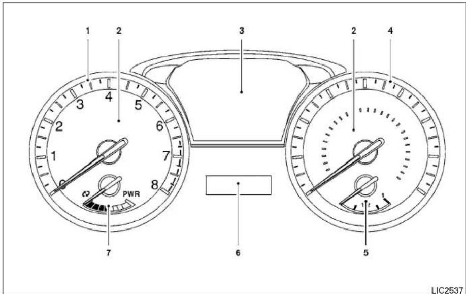 INFINITI QX60 Hybrid (2014) - INSTRUMENTSETINDICATEURSDE BORD - 1