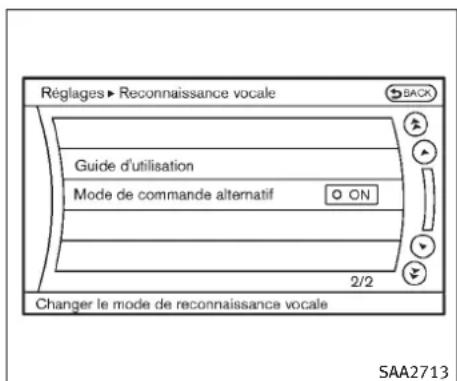 INFINITI FX35 (2011) - Activationdumodedecommande alternatif - 1