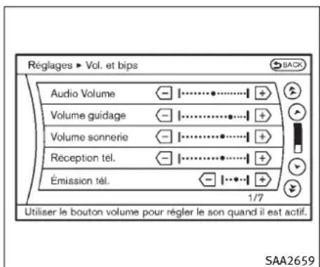 INFINITI FX35 (2011) - RéglagesduBluetooth(pourles modèlesavecsystèmedenavigation) - 1