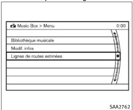 INFINITI FX35 (2011) - Sélectiondepiste(modèlesavecsystème denavigation): - 2