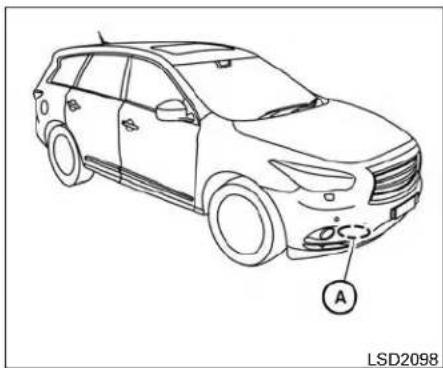 INFINITI QX60 (2014) - SYSTÈMED'AVERTISSEMENTDE COLLISIONAVANT(selon l'équipementduvéhicule) - 1