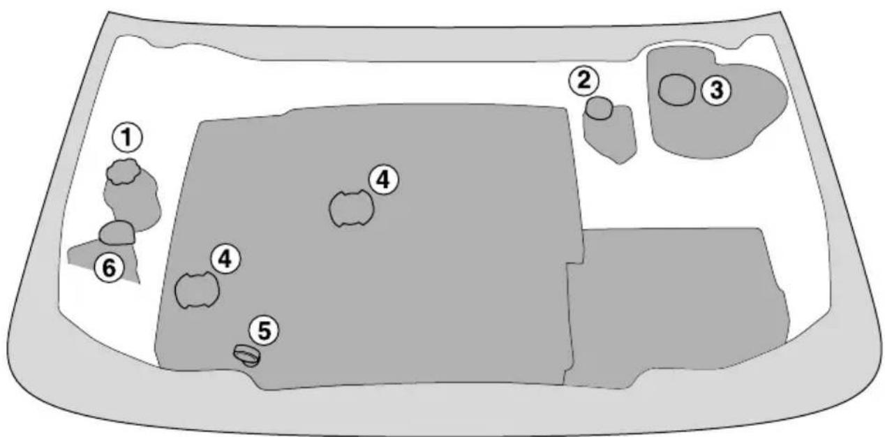 JAGUAR X-Type (2003) - EMPLACEMENT DES JAUGES DE NIVEAU ET DES RESERVOIRS - 1