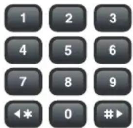 1 2 3 4 5 6 7 8 9 ◄* 0 #▶