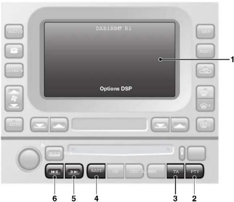 JAGUAR XJ (2000) - AUDIO CONTROLS - 1