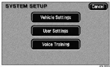 JAGUAR XJ (2000) - SYSTEM SETUP - 1