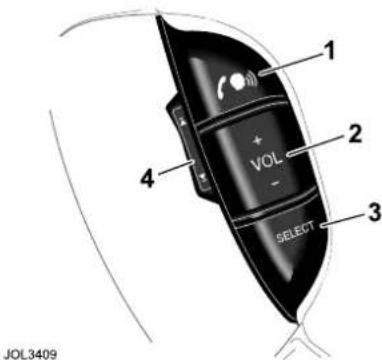 JAGUAR XJ (2000) - STEERING WHEEL CONTROLS - 1