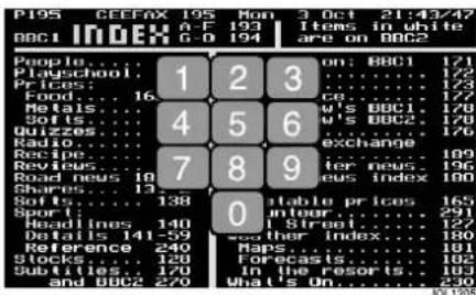 JAGUAR XJ (2000) - Selecting a teletext page - 1