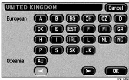 JAGUAR XJ (2000) - TO SET COUNTRY OF OPERATION - 1