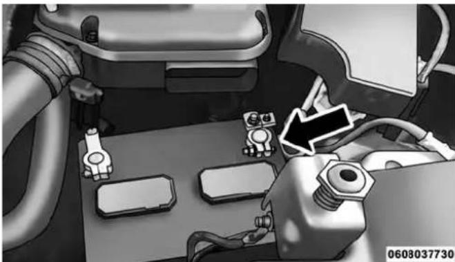 JEEP Compass (2014) - Preparations For Jump-Start - 2