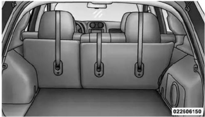 JEEP Compass (2014) - InstallingChildRestraintsUsingTheTopTether Anchorage - 1