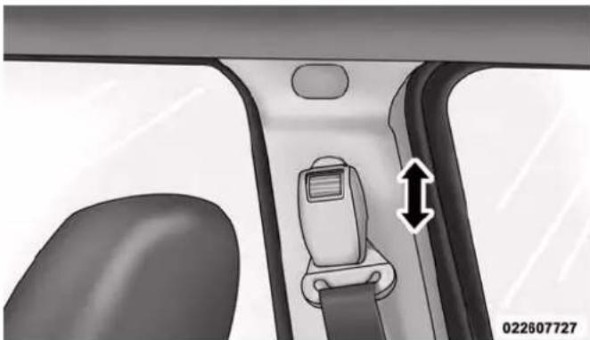 JEEP Compass (2013) - Adjustable Upper Shoulder Belt Anchorage - 1