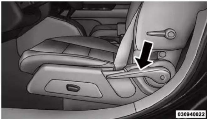 JEEP Compass (2013) - Driver's Seatback Recline - 1