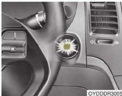 KIA Forte5 (2014) - Illuminated ENGINE START/STOP button - 1