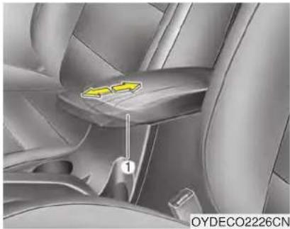 KIA Forte5 (2014) - Sliding armrest (if equipped) - 1